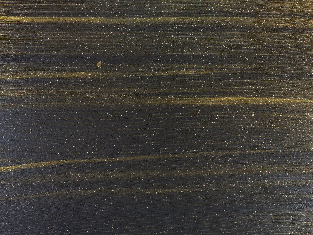 Oval Recycled Paper Earrings - Black & Gold Stripe