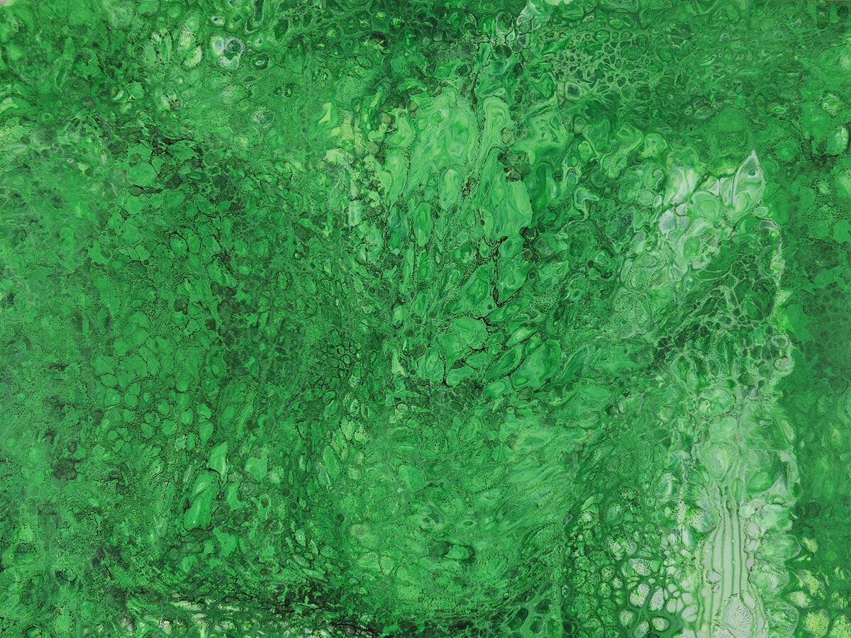 Oval Recycled Paper Earrings - Emerald Green