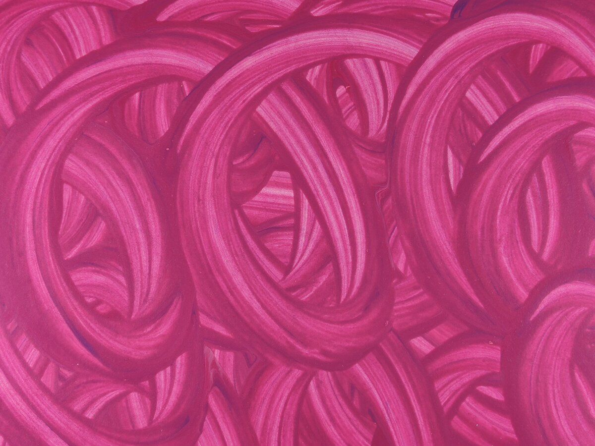 Oval Recycled Paper Earrings - Magenta Swipe