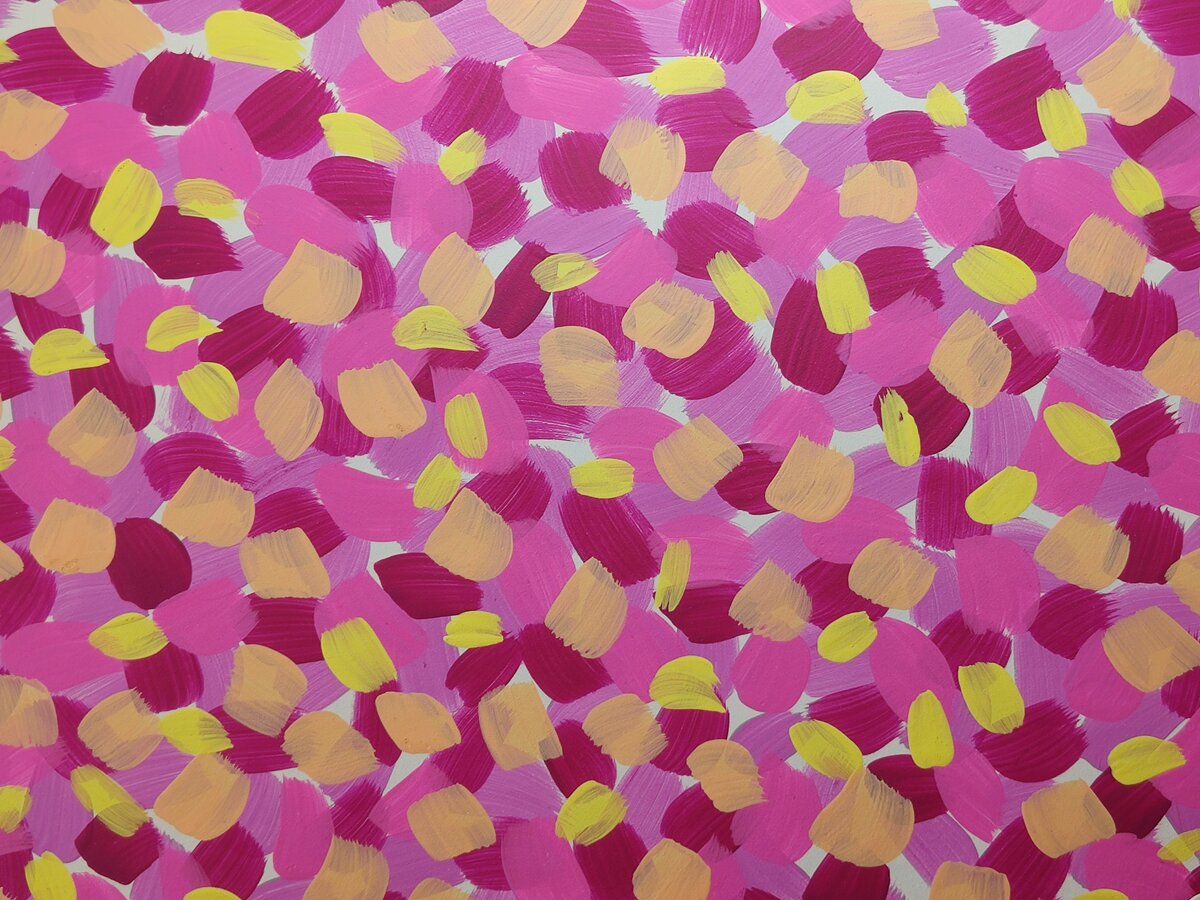 Square Recycled Paper Earrings - Pink, Yellow & Aricot