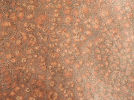 Oval Recycled Paper Earrings - Orange & Gold