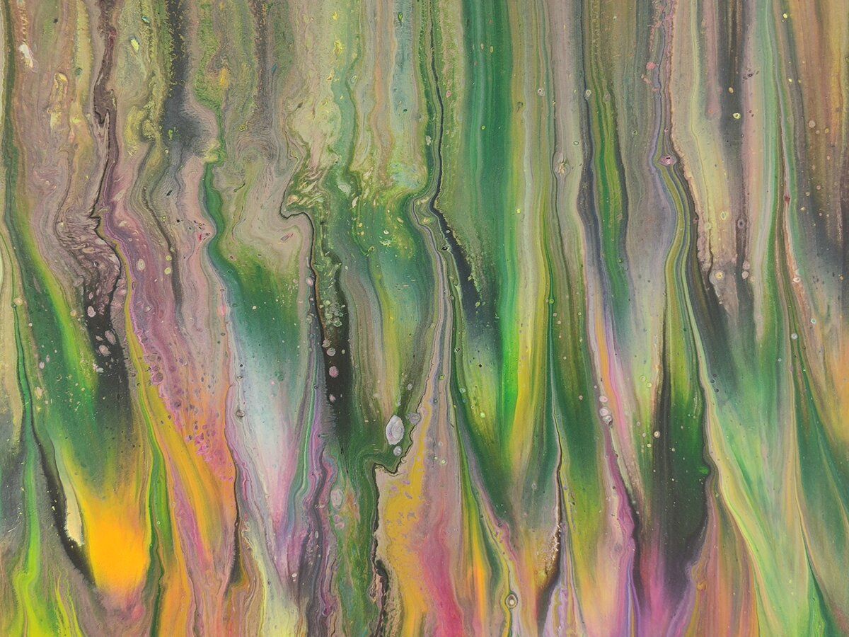 Oval Recycled Paper Earrings - Multicolour