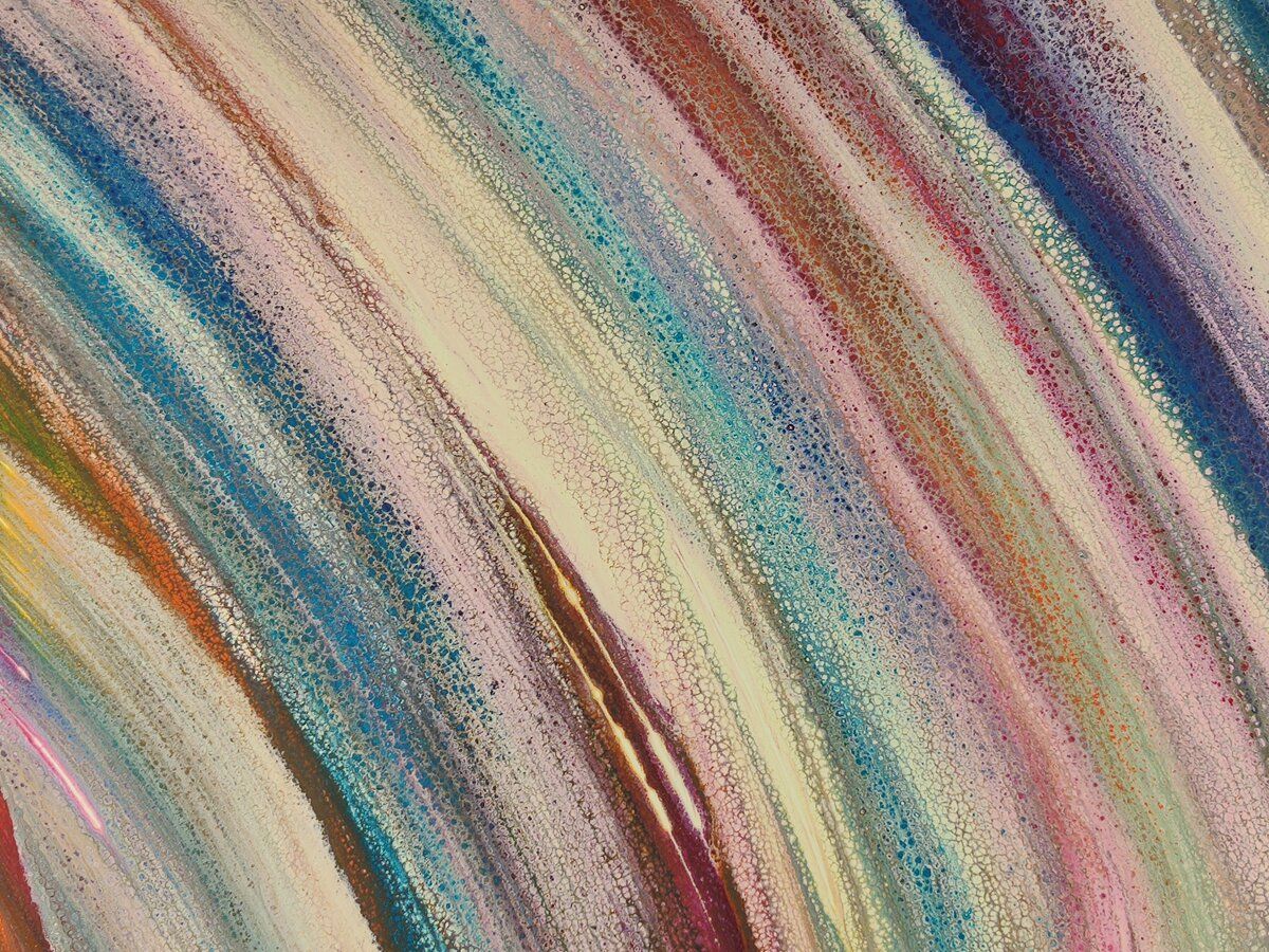 Square Recycled Paper Earrings - Multicolour Swipe