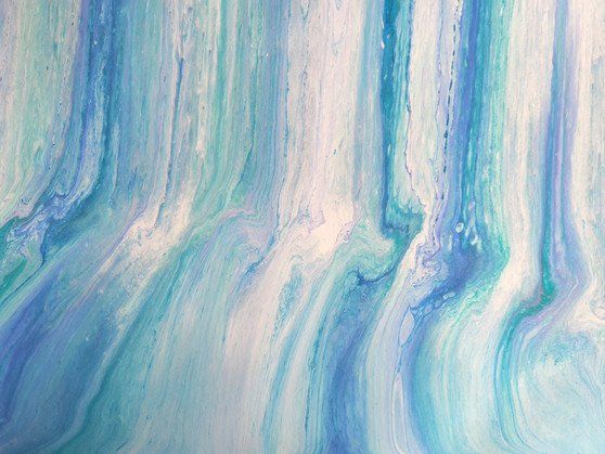 Oval Recycled Paper Earrings - Blue & White