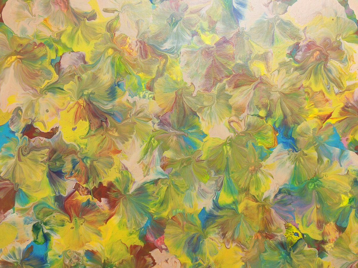 Square Recycled Paper Earrings - Muted Multicolour