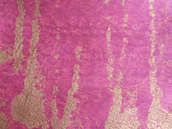 Square Recycled Paper Earrings - Magenta & Gold