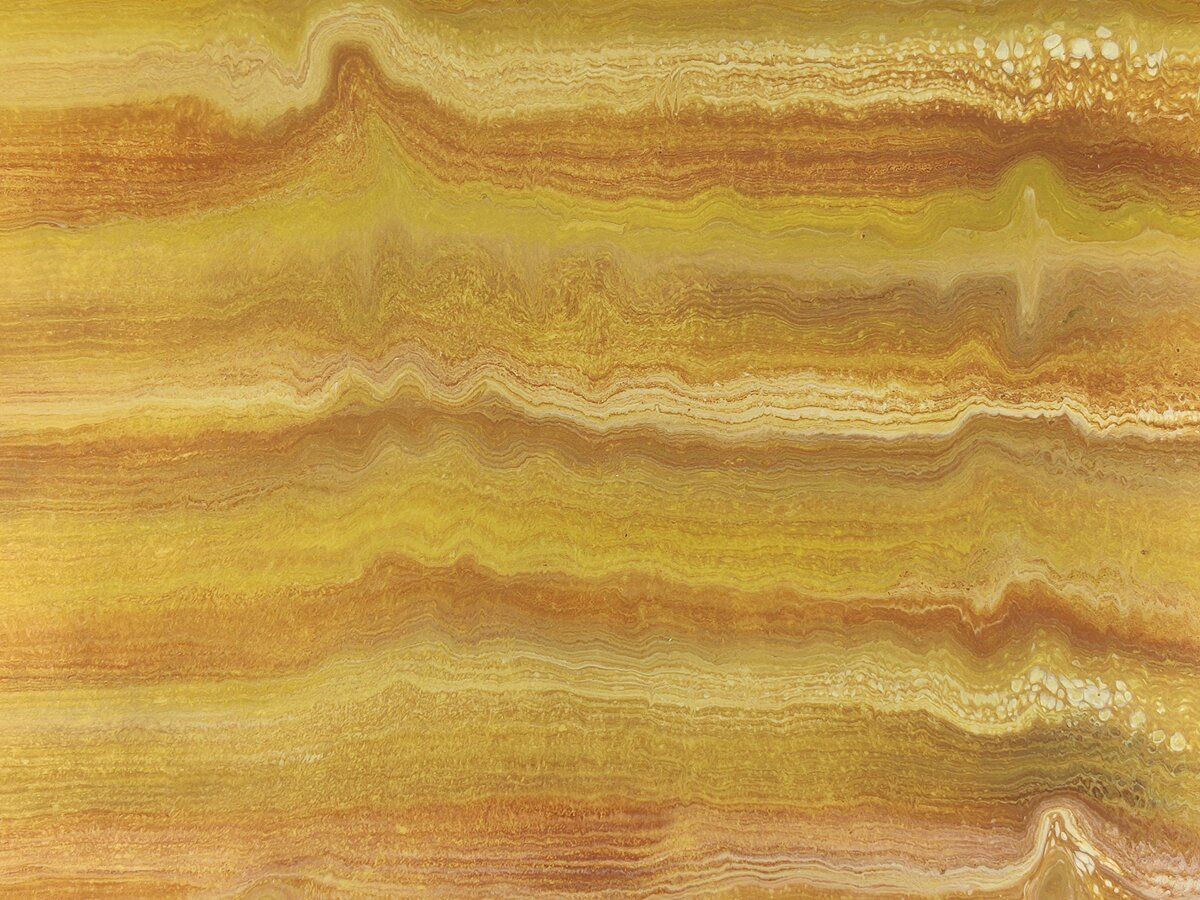 Reversible Rectangle Recycled Paper Earrings - Green Swipe / Gold