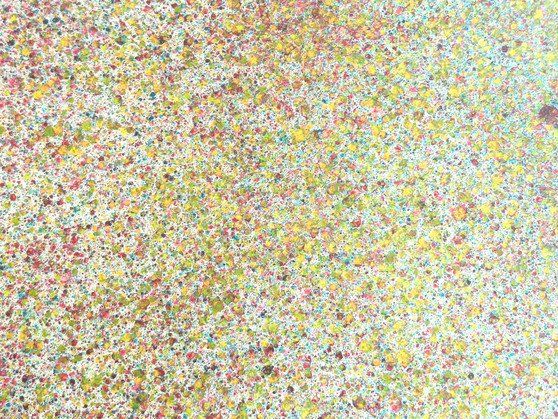 Square Recycled Paper Earrings - Lime Speckle