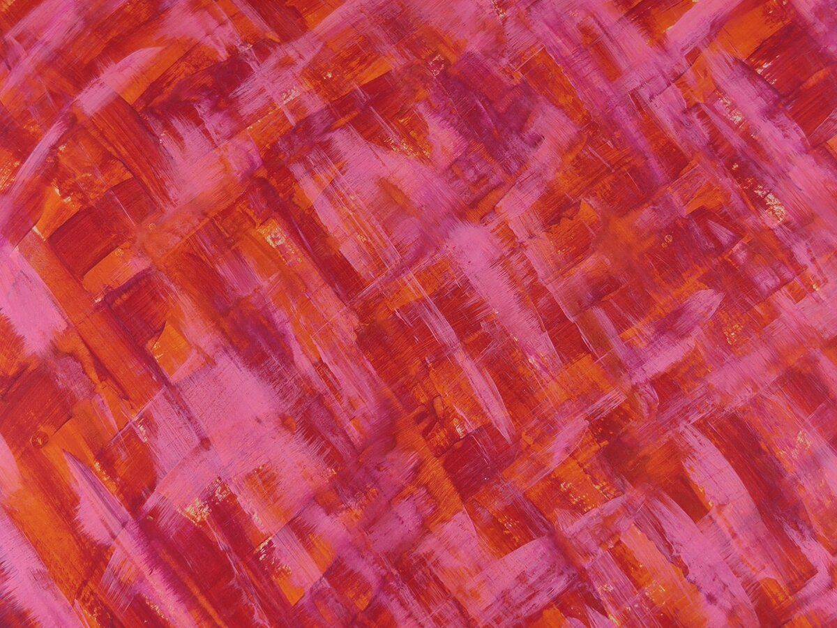 Oval Recycled Paper Earrings - Magenta, Orange & Pink Brushstrokes