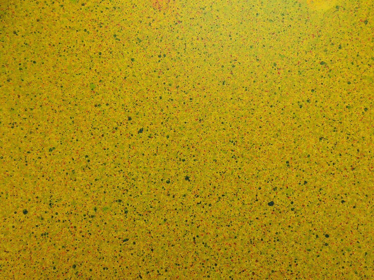 Oval Recycled Paper Earrings - Yellow Speckle